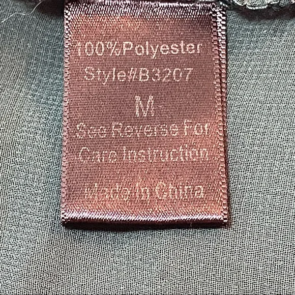 Sheer Green blouse with green cami - Picture 4 of 5